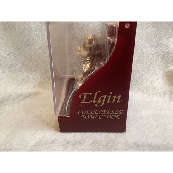 Elgin Collectable Mini Clock Bear Figurine - Picture 3 of 4